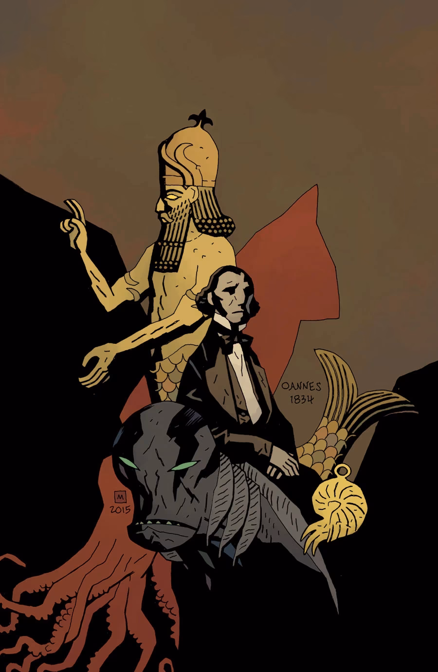 How did Langdon become icthyo sapien?