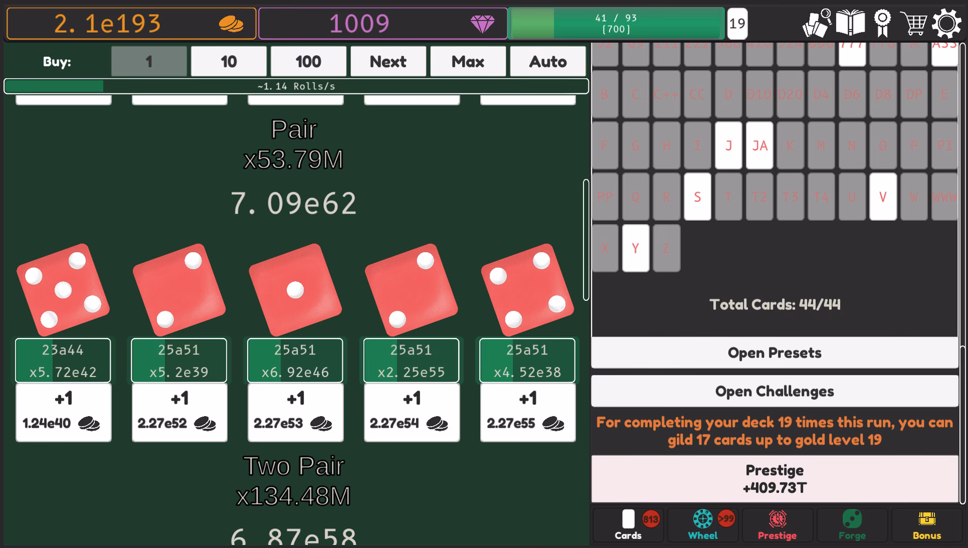How many achievements are there in Idle Dice?