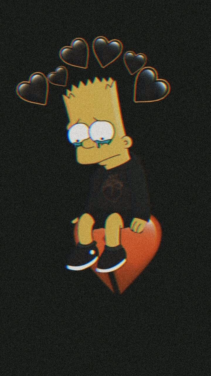 Where can I find Bart Simpson sad wallpapers?
