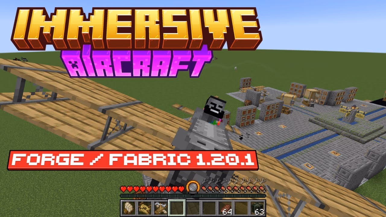 How do I install immersive aircraft in Minecraft?