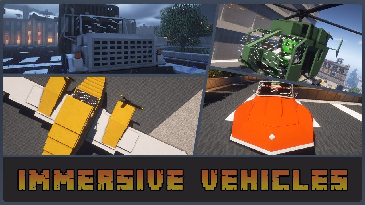 What is immersive vehicles in Minecraft?