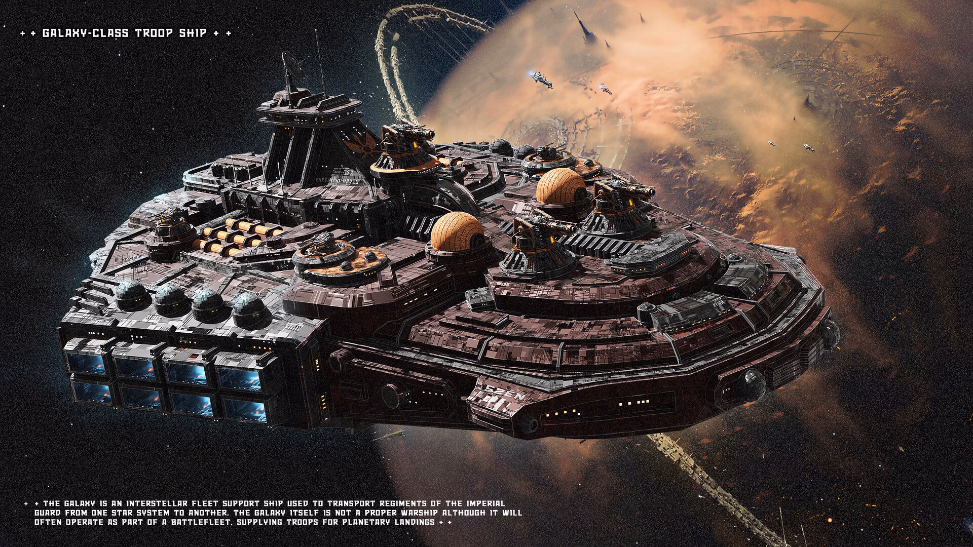 How does the Imperial Navy transport ships?