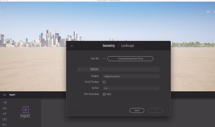 How do I import a 3D model into Twinmotion?