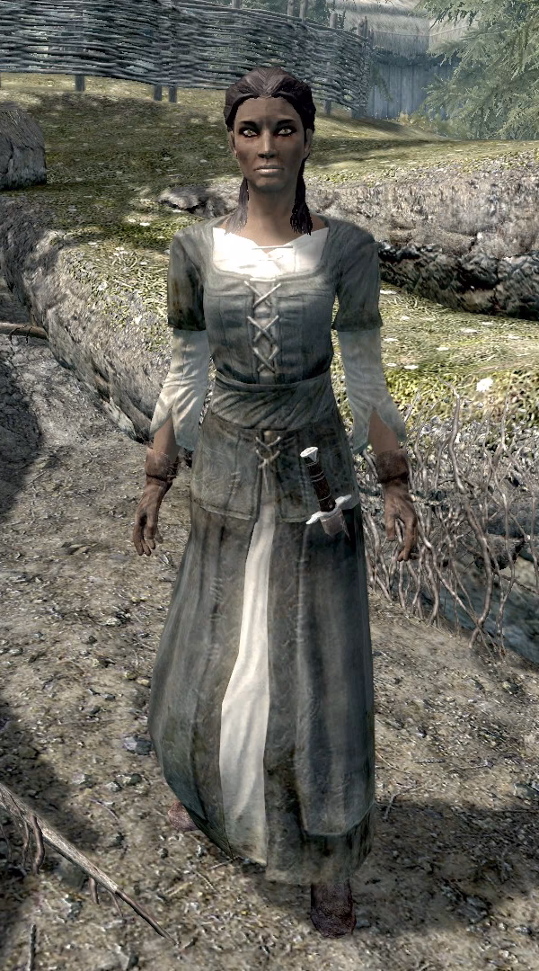 How does Indara sleep in Falkreath?