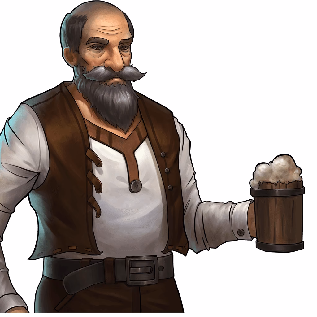 Why did the innkeeper peek through the keyhole?