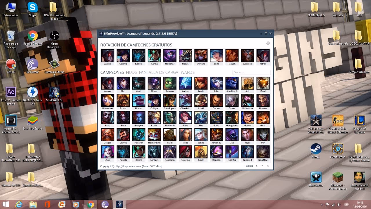 How do I install custom skins for League of Legends?