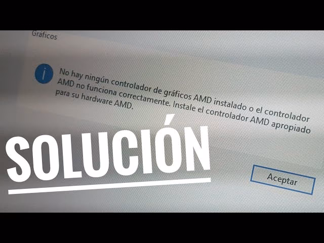¿Dónde están los controladores de AMD?