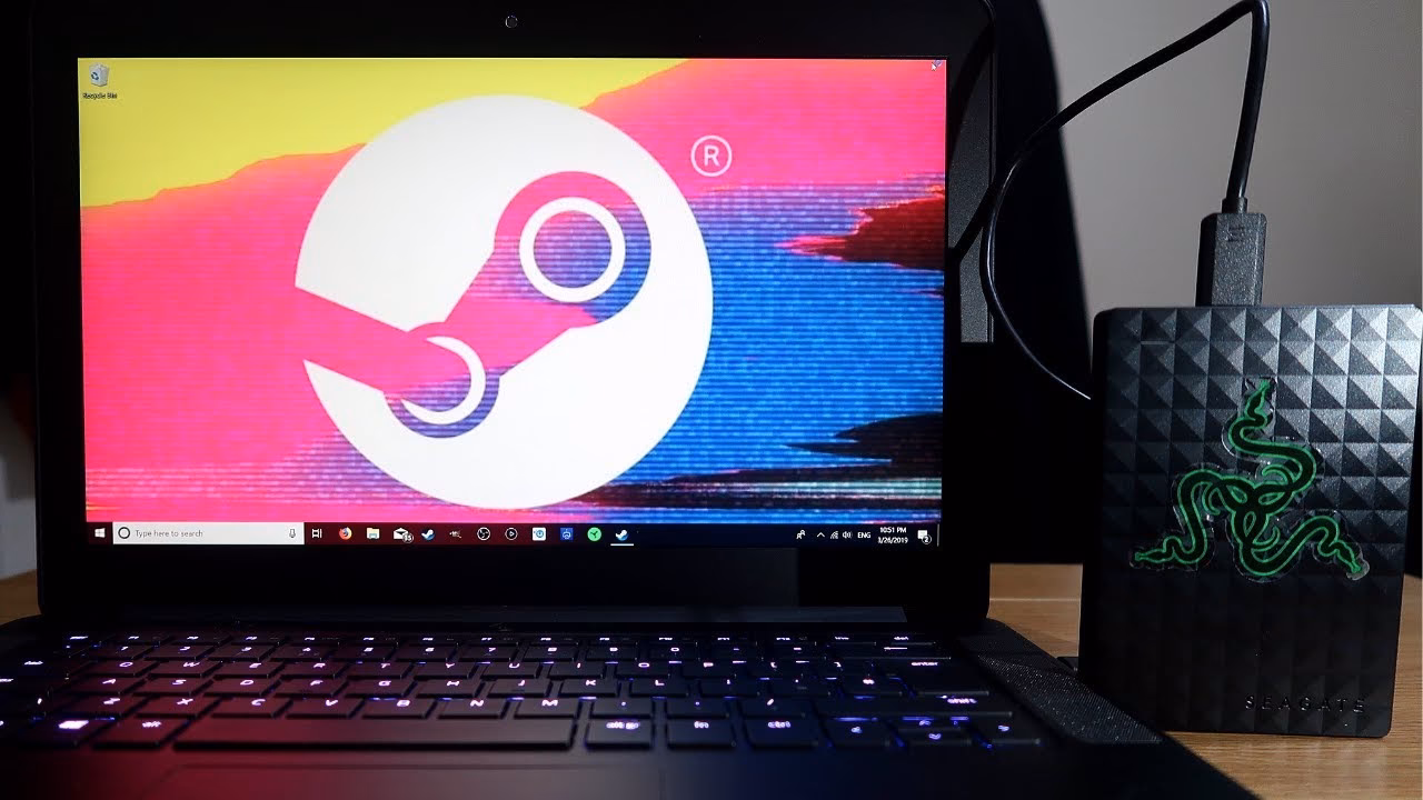How to download Steam games to external hard drive?