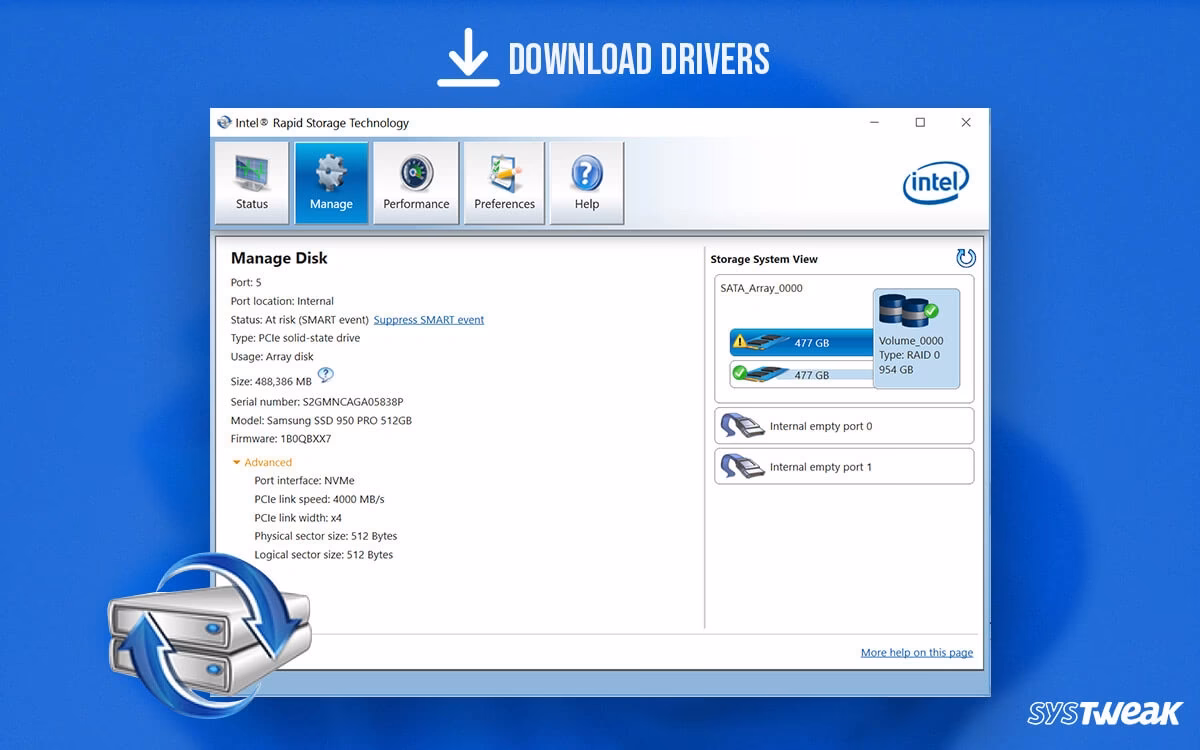 ¿Qué dispositivos de almacenamiento puede gestionar la aplicación Intel® Rapid?