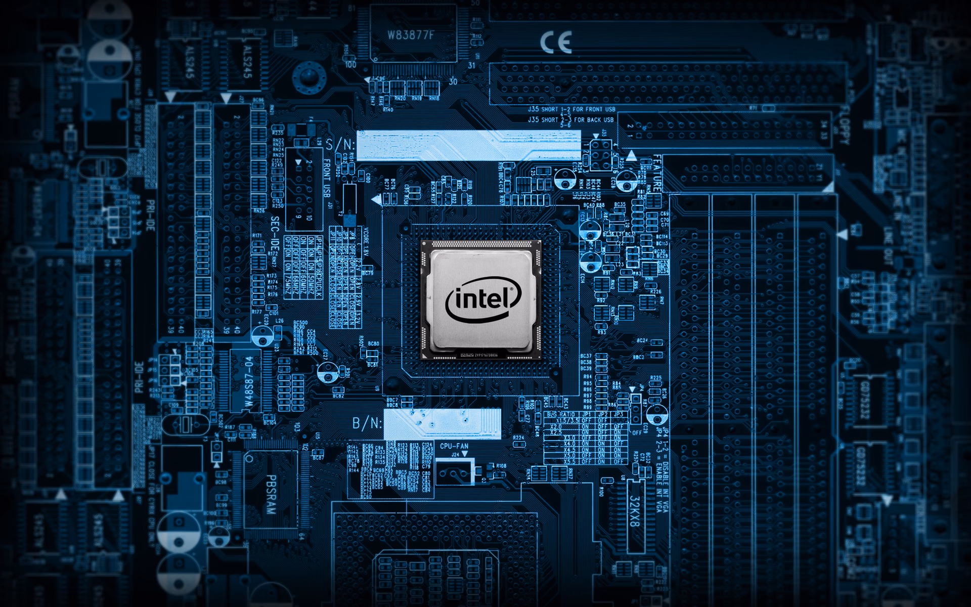 How many Intel gaming wallpapers are there?