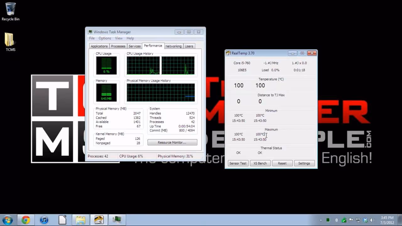 How do I check the temperature of my CPU & GPU?