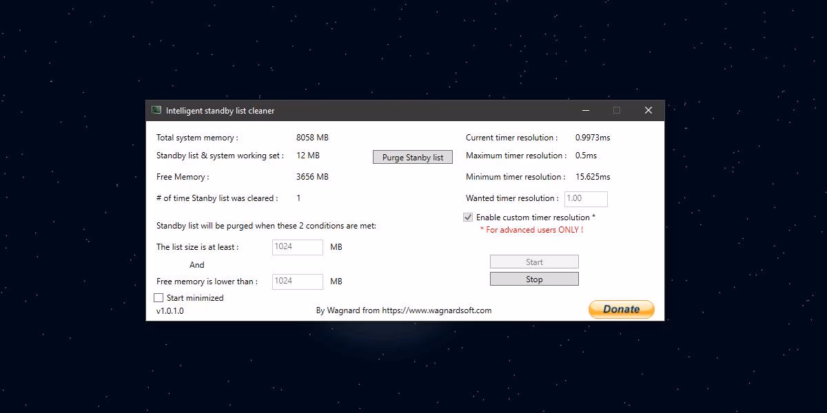 Does a standby list work if a computer needs more RAM?