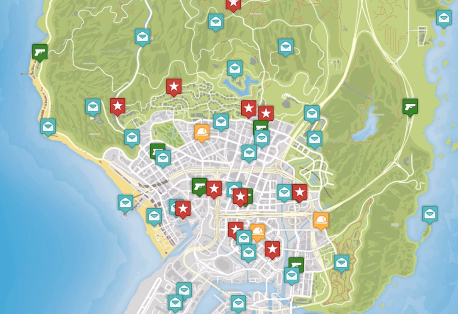 Are some markers disabled in GTA 5 / GTA Online?