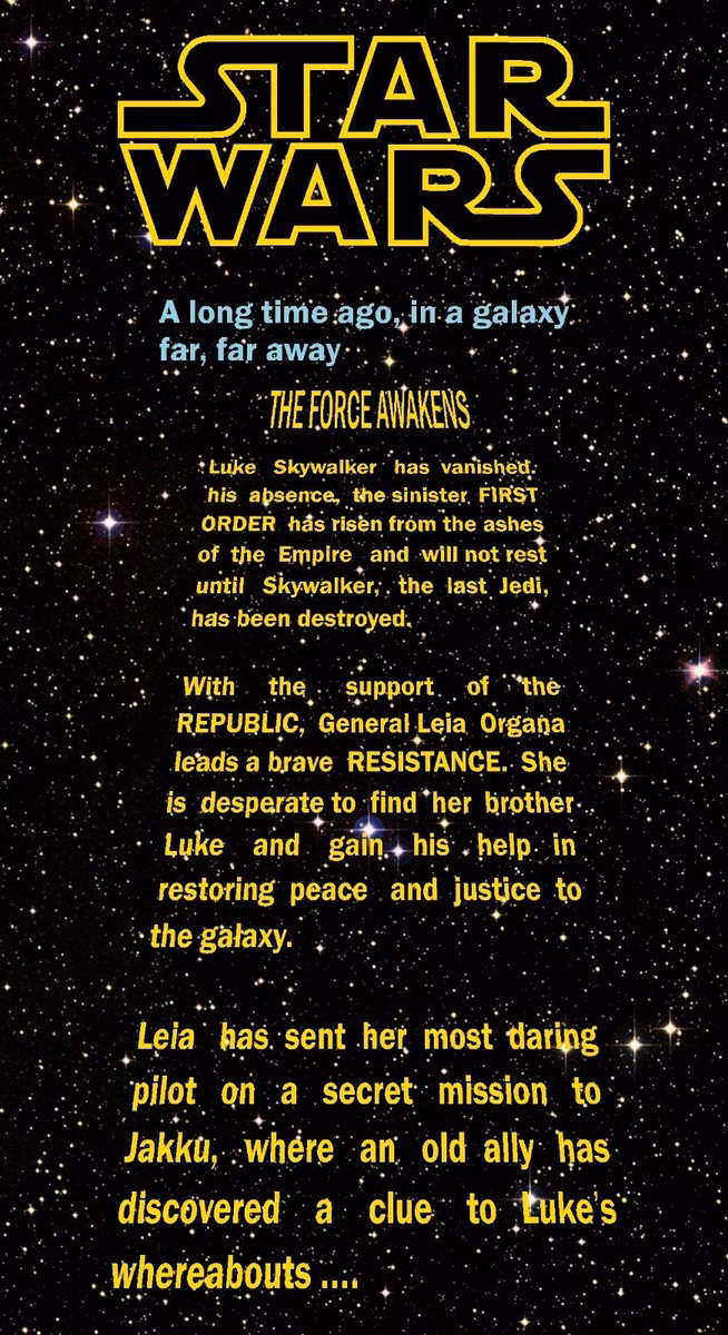 How many Star Wars intros can I create?