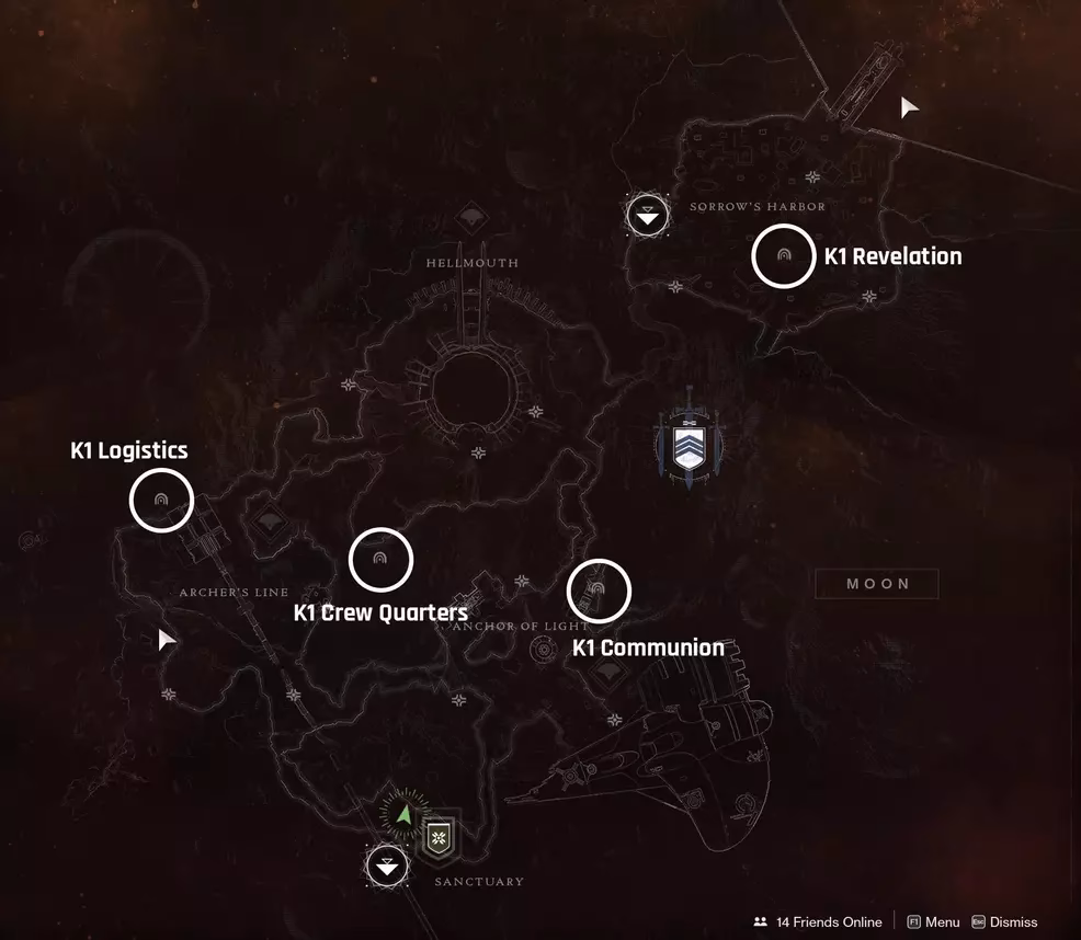 Where can I find Lost Sectors in Destiny 2?