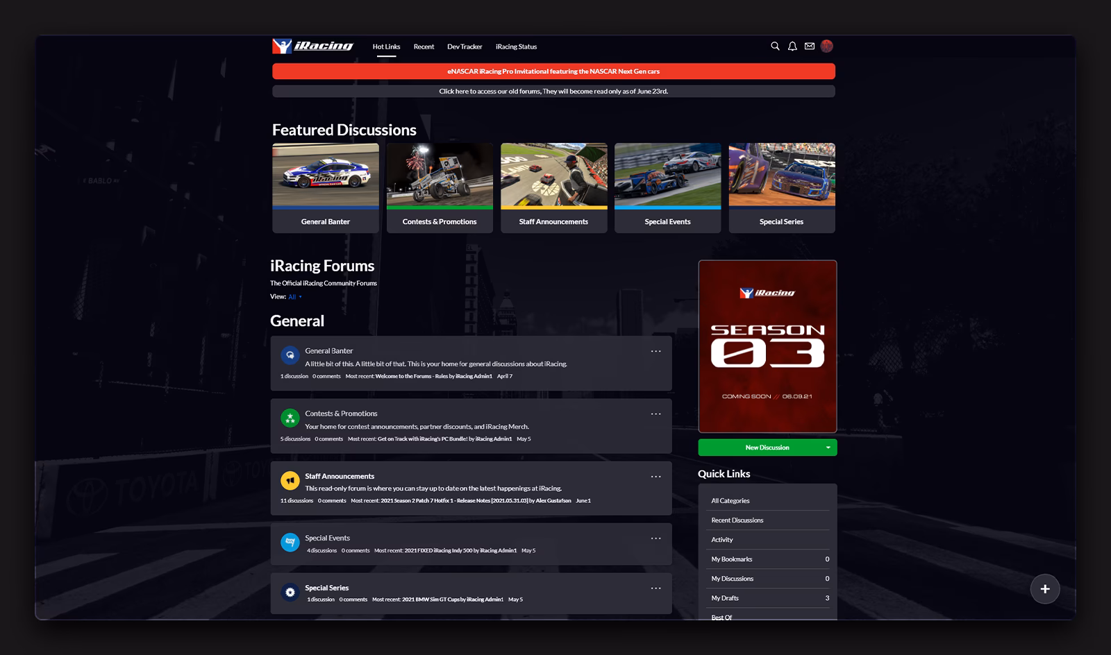 What is the iRacing Forum?