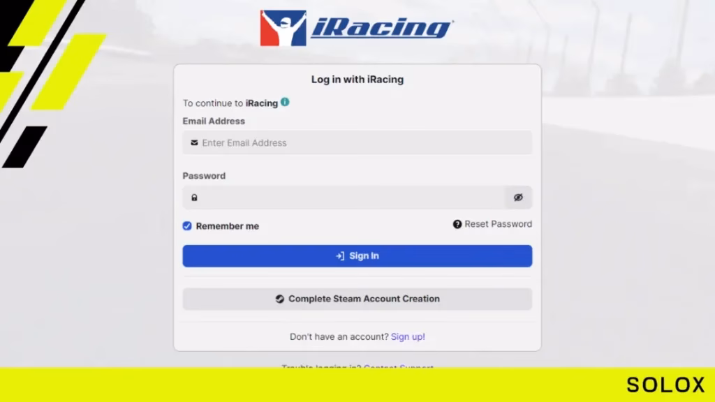 How do I launch iRacing on Steam?
