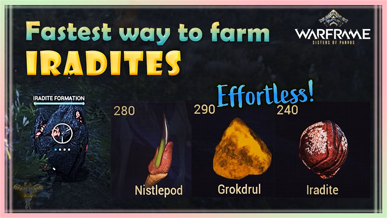 Why is iradite important in Warframe?