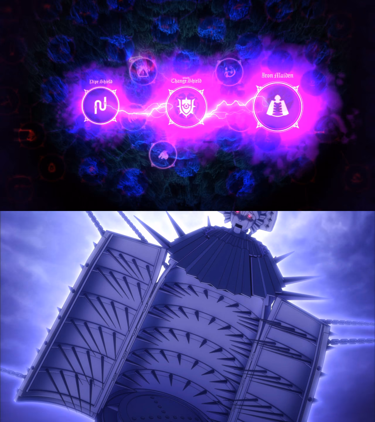 Does Naofumi use Iron Maiden?