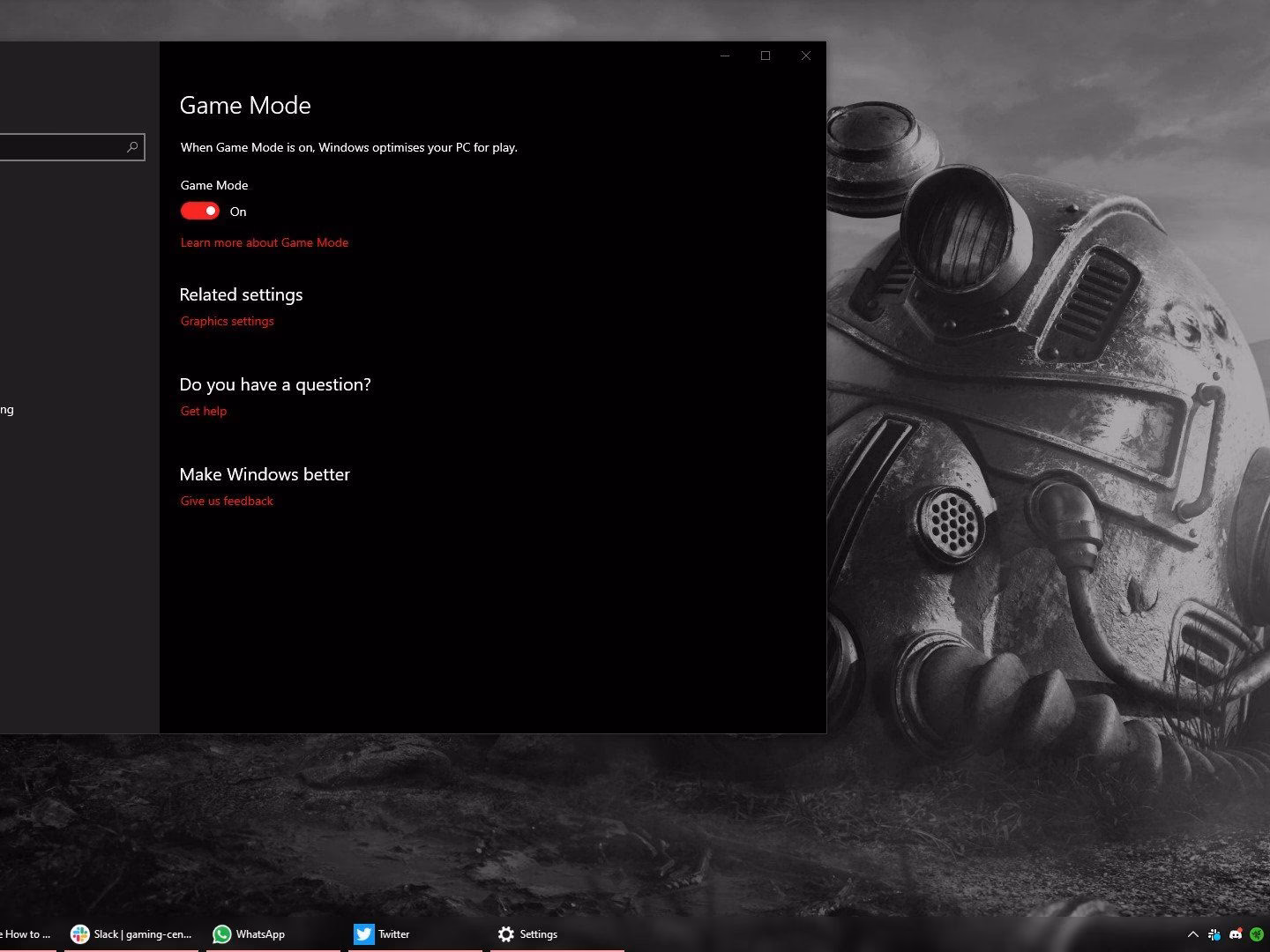 What is game mode?