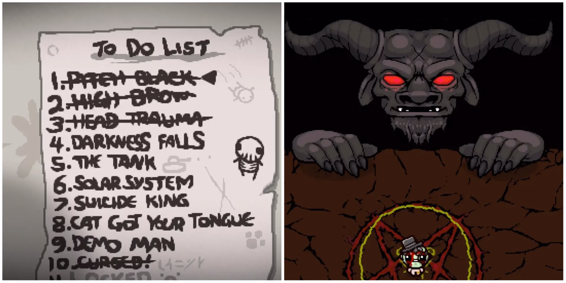 What is the binding of Isaac Rebirth challenge?