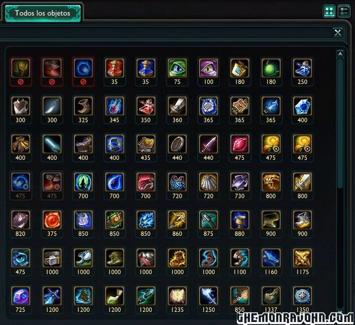 ¿Cuáles son los ítems de soporte para Early Game?