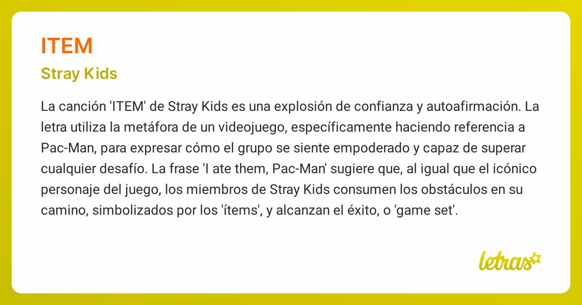 ¿Cuál es el significado de Item?