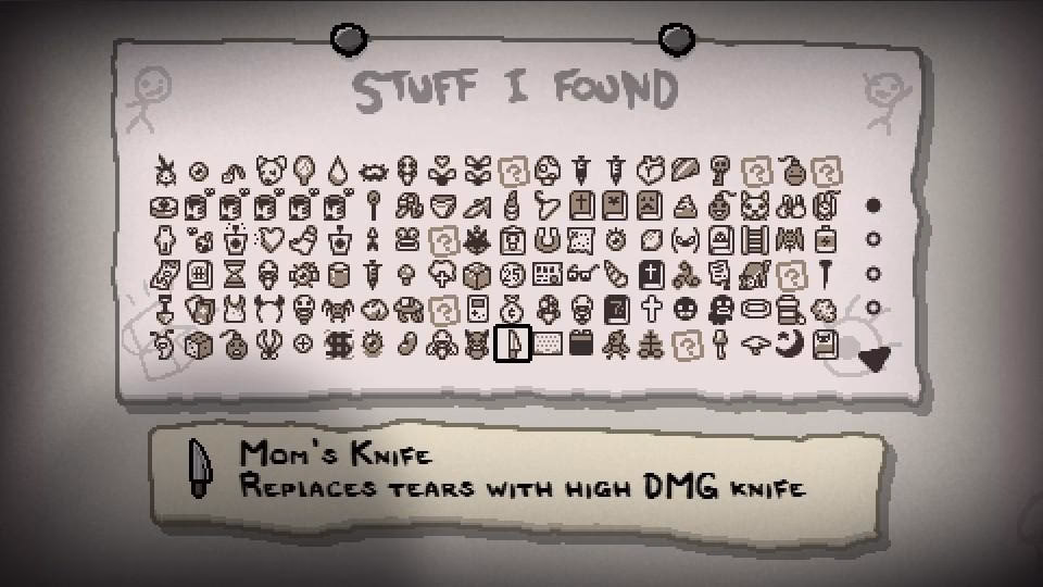 How many items are in the binding of Isaac?