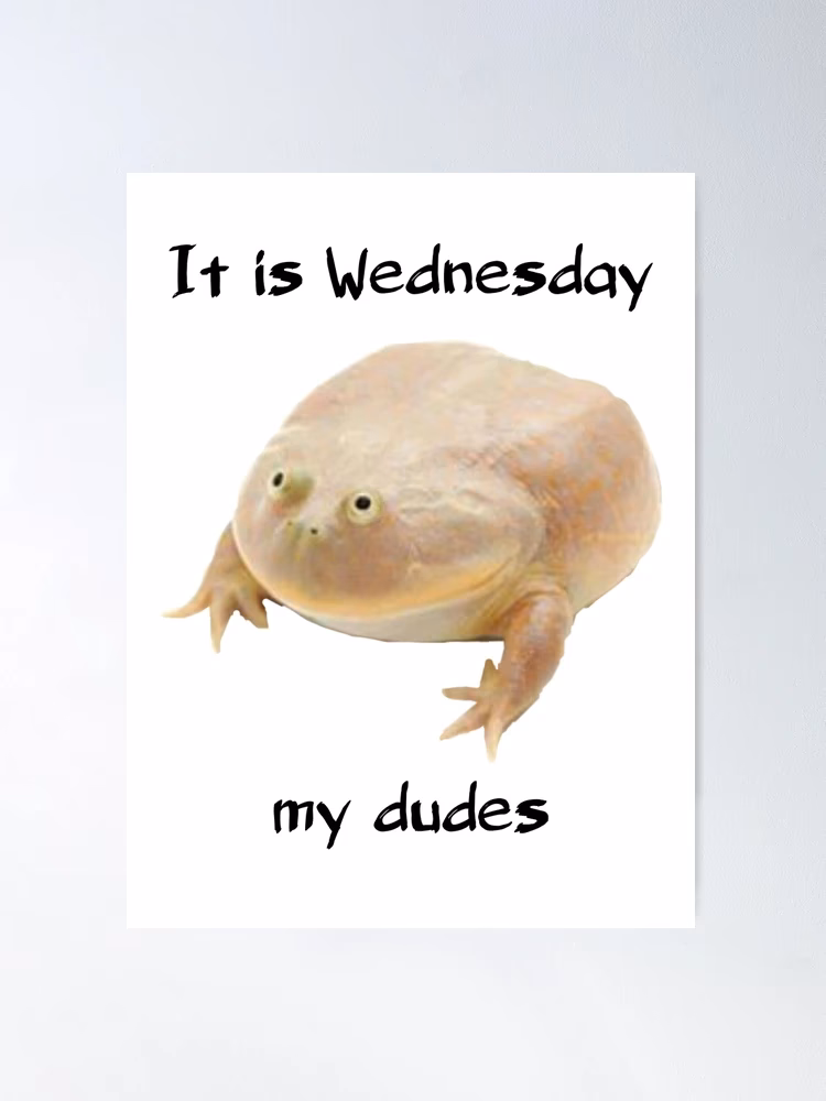 Who created the 'It is Wednesday my dudes' meme?