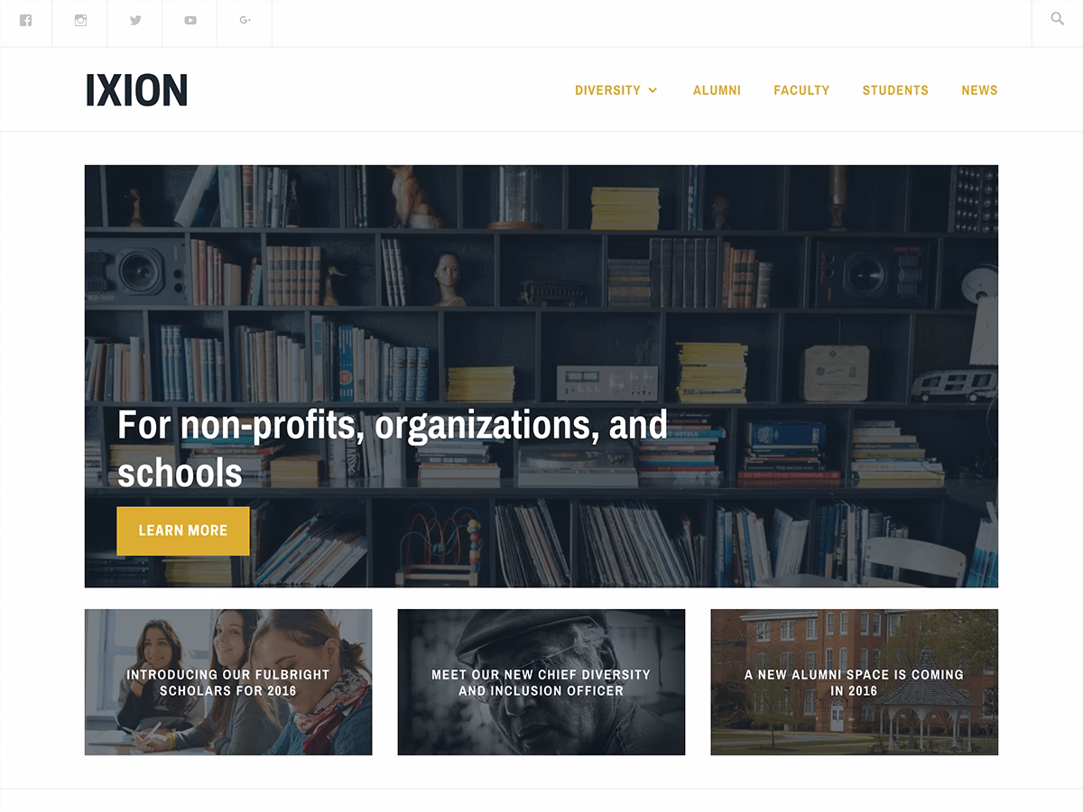 What is Ixion WordPress theme?