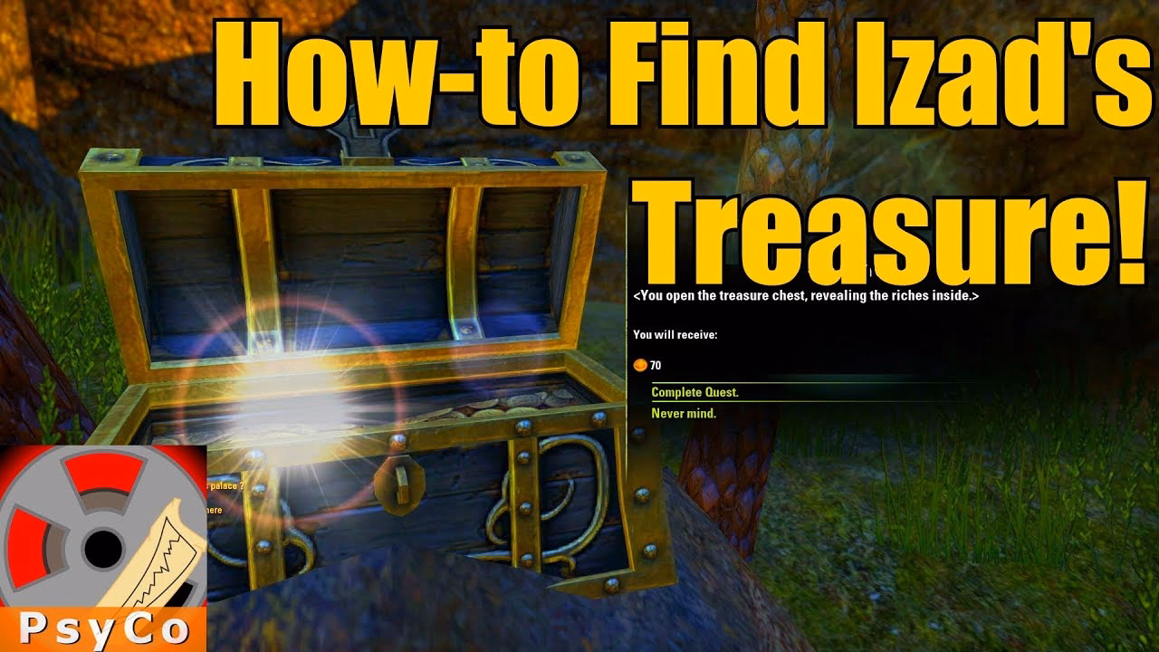 How do I find Izad's treasure?