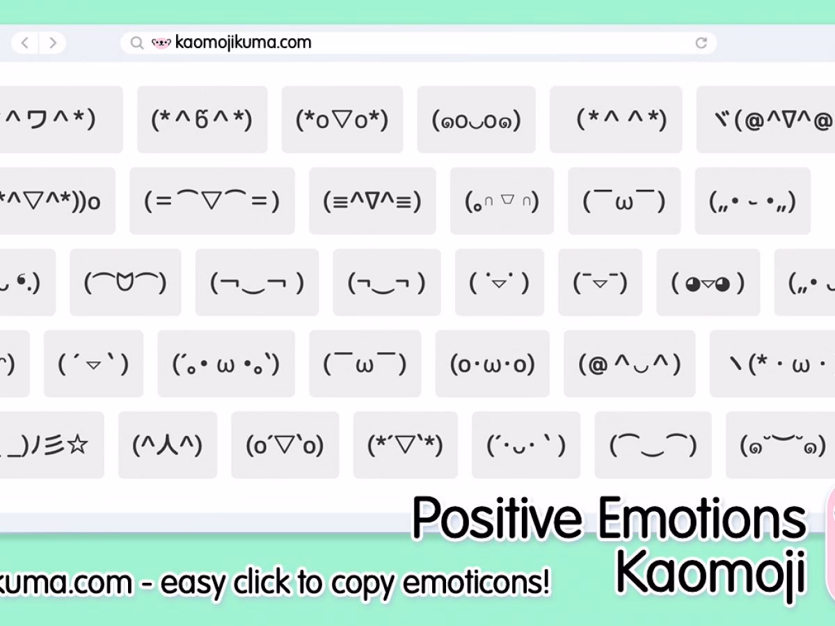 How to copy a Japanese emoticon?