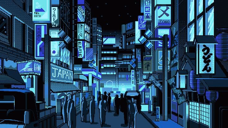 How many Japanese pixel art wallpapers are there?