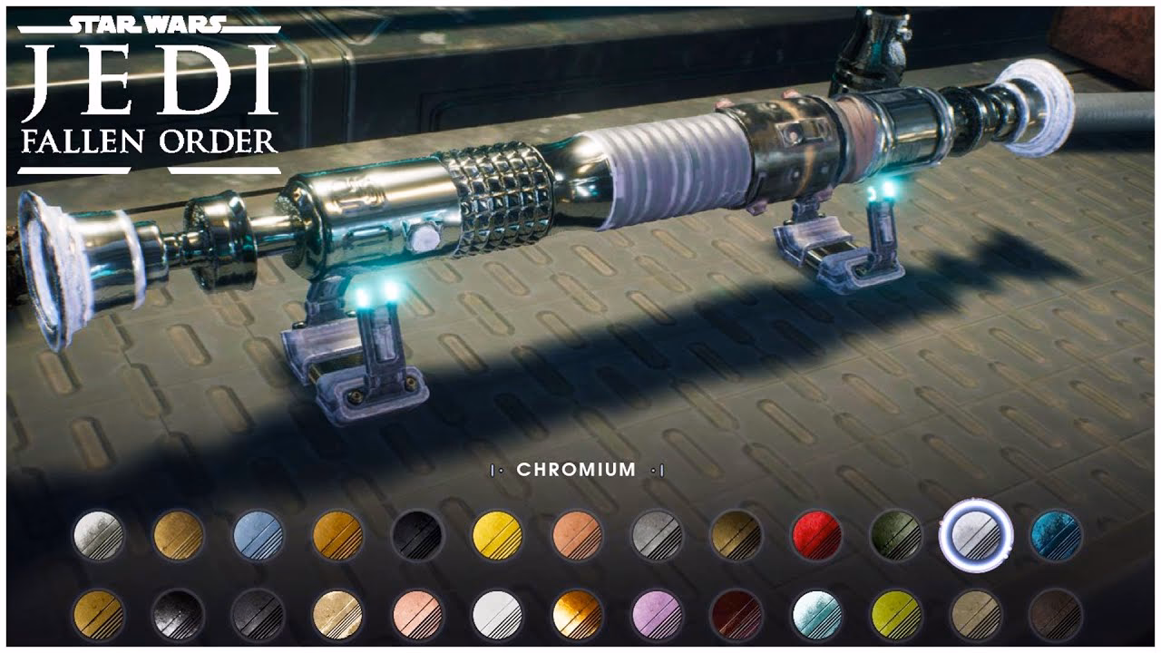 What colors are lightsaber blades in Fallen Order?