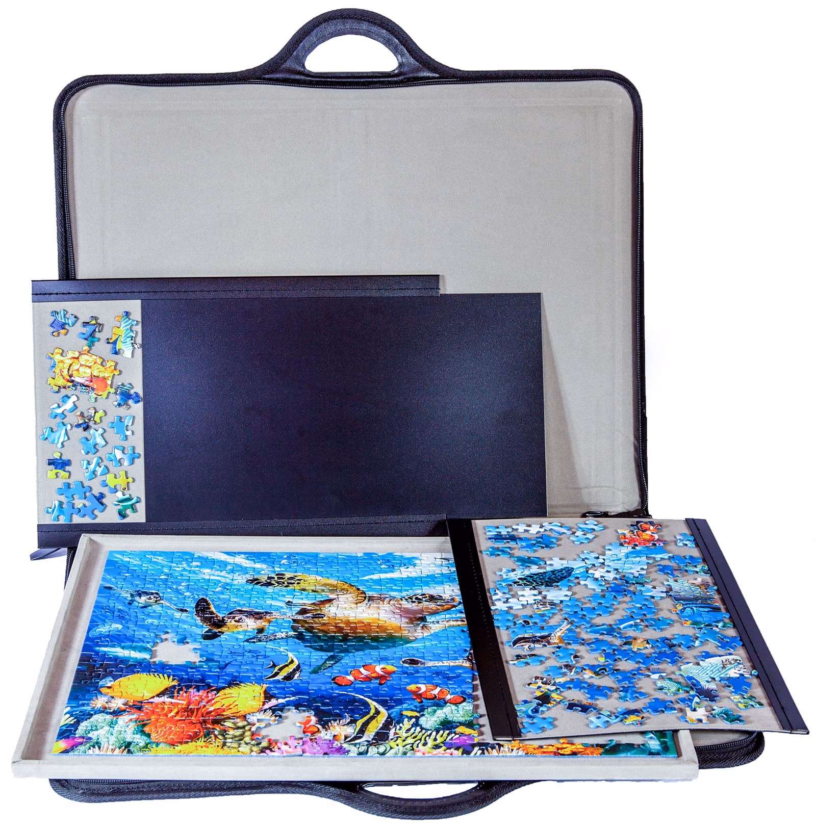 What is a jigitz puzzle storage table cover?
