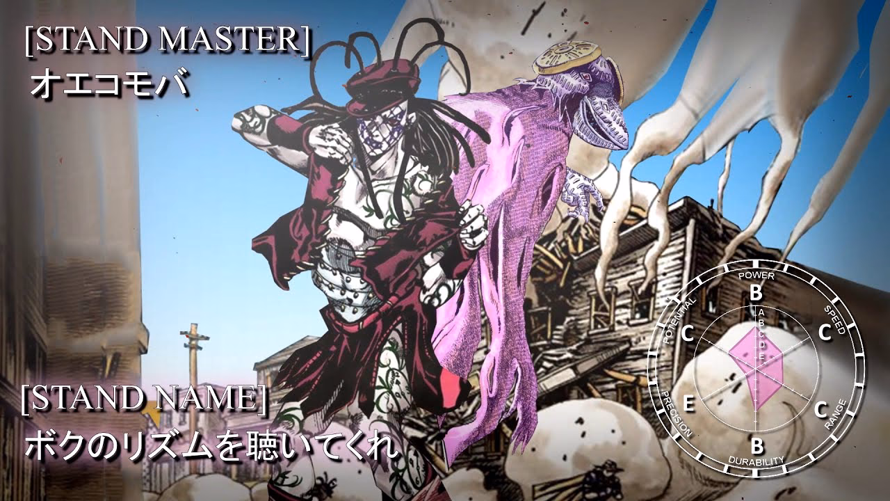 Who is oyecomova in steel ball run?