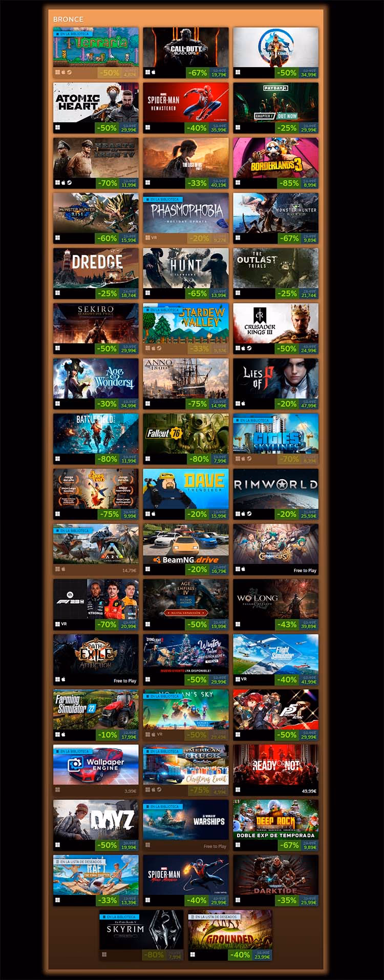 ¿Cuáles son los juegos más vendidos de Steam en 2023?