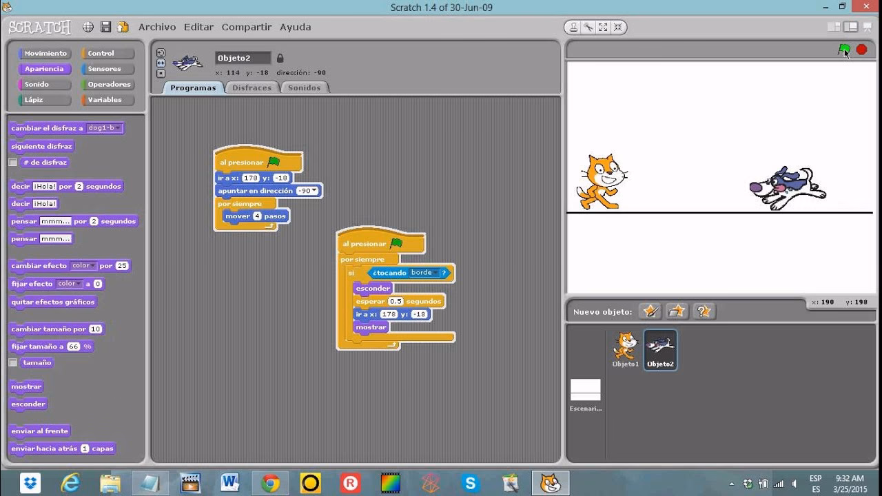¿Cuáles son las instrucciones de scratch?