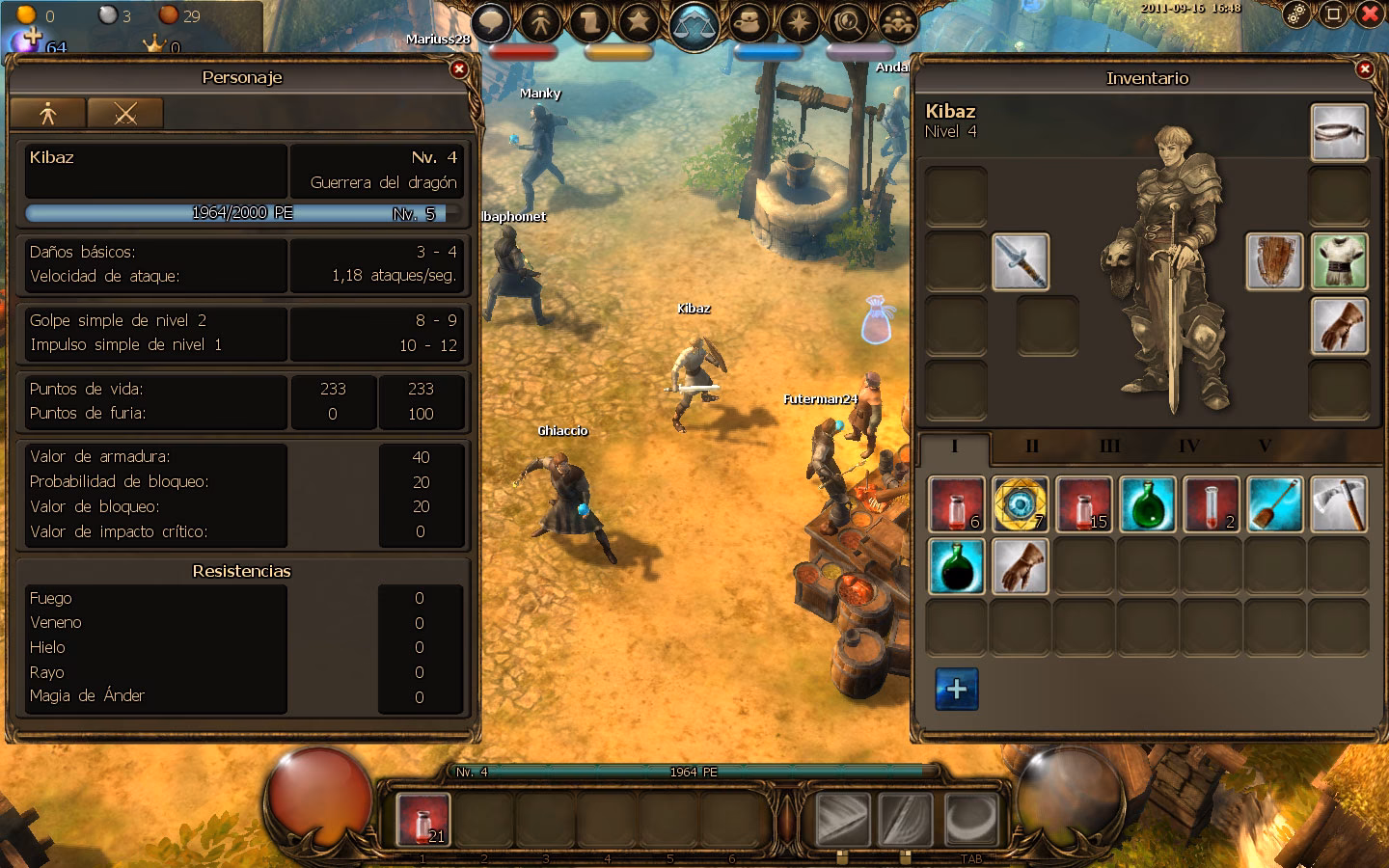 How many classes are there in Drakensang Online?