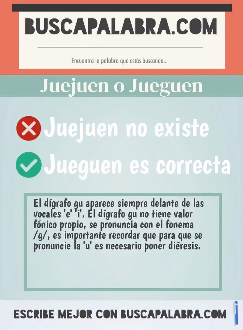 ¿Cuál es la diferencia entre juegues y jueges?