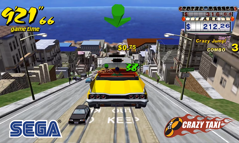 ¿Qué ofrece Crazy Taxi para aumentar tu velocidad?
