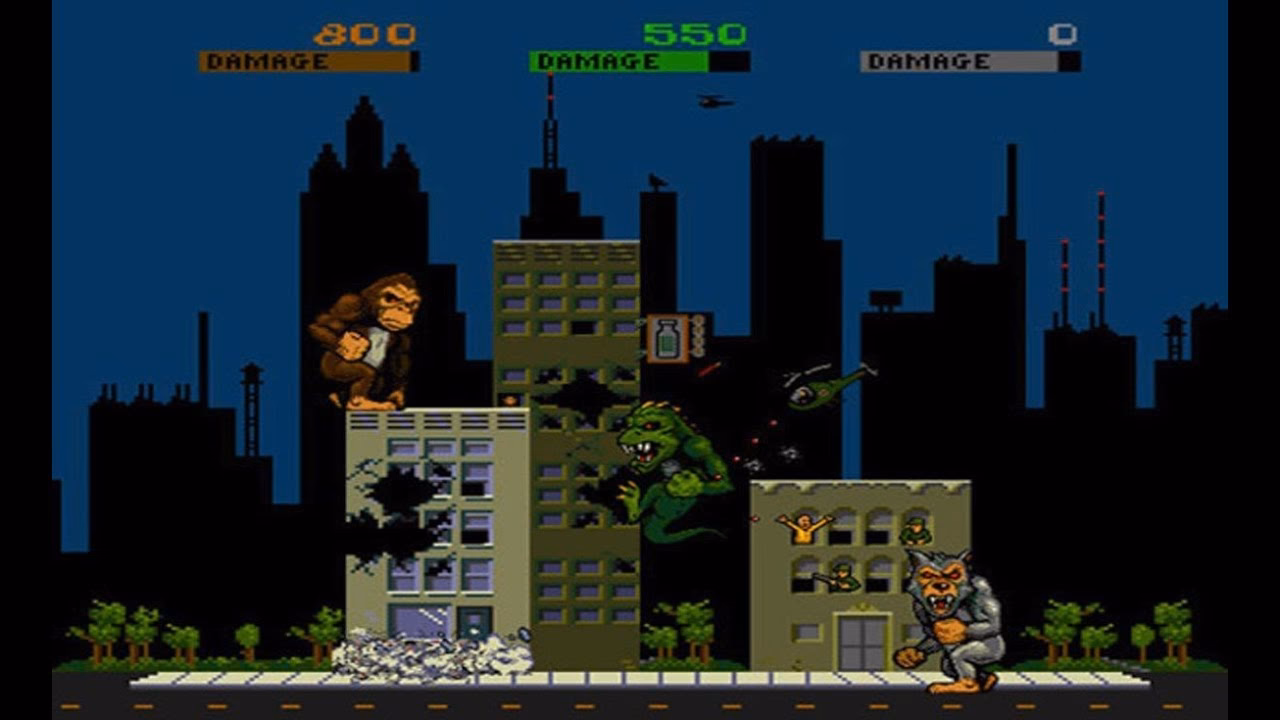 ¿Qué pueden hacer los personajes de Rampage?
