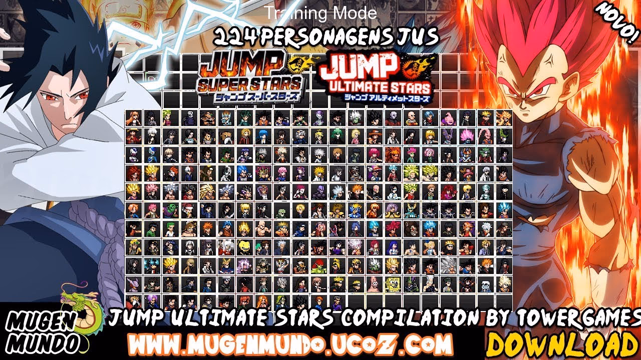 Is Jump Ultimate Stars a Mugen game?