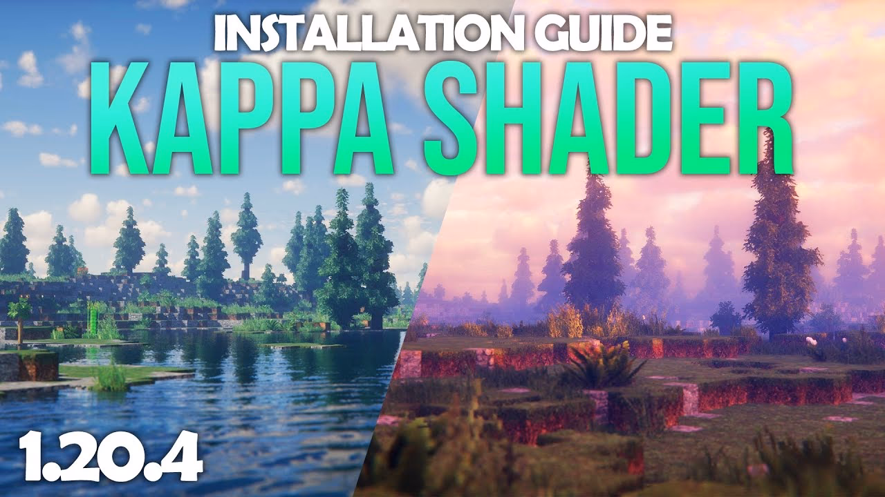 What are the different versions of Kappa shaders in Minecraft?