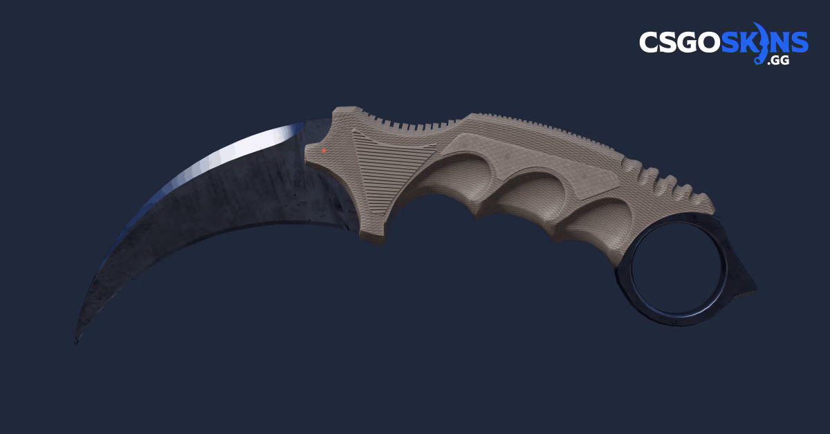 Is karambit Blue Steel a popular skin?
