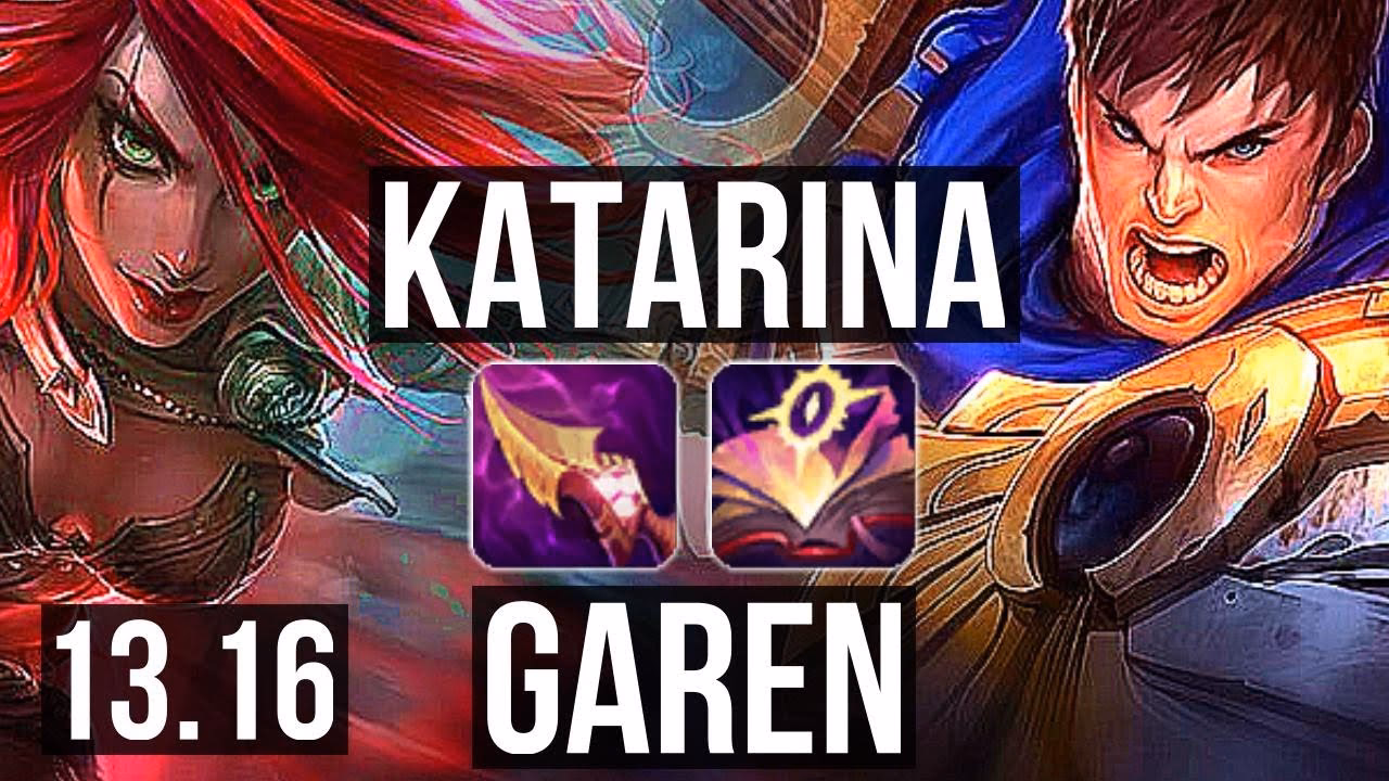 How often does Garen win against Katarina?