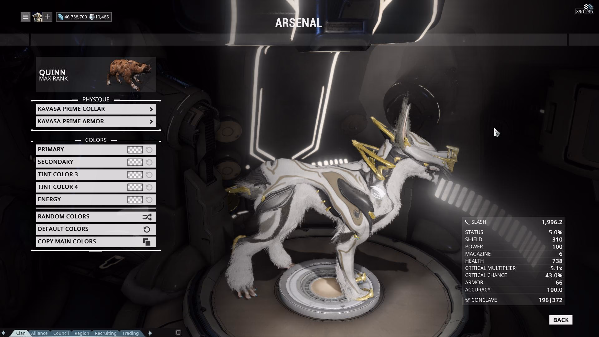 When will Kavasa Prime kubrow collar be retired?