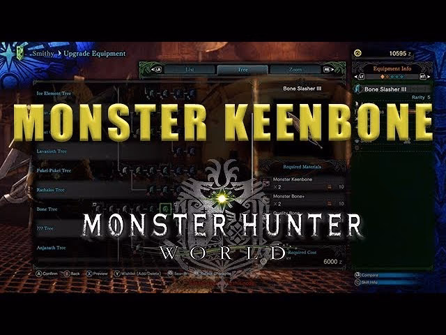 What is Monster keenbone in Monster Hunter rise (MH rise)?