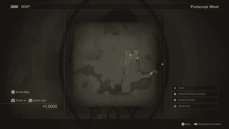Where is KEROTAN in Metal Gear Solid 3?