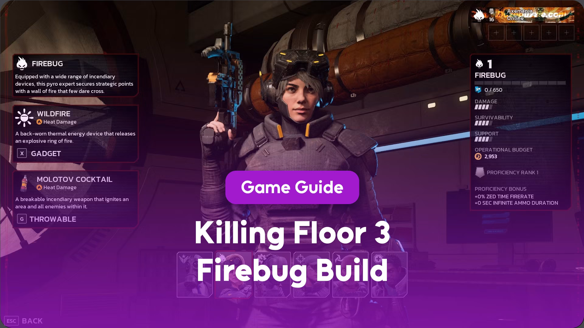 What is the Firebug perks in Killing Floor 3?